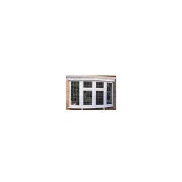 PVC Bow Window With Square Leaded