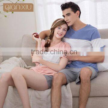 China websites Qianxiu novelty design big cute blocks sleepwear