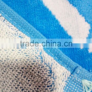 Jacquard 100%cotton Summer Beach Yarn dyed Satin Board Custom Design Velour/Terry Bath Pool Blanket/80*160CM Towels