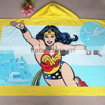 100% Cotton Reactive Printed Animal Hooded Towels photo-2