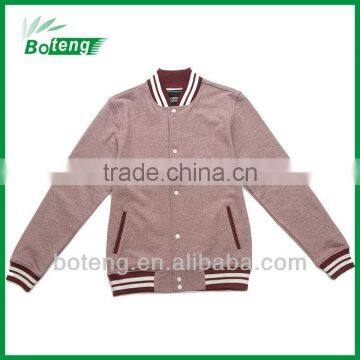 Mens Melange Fleece Baseball Jacket in 2012