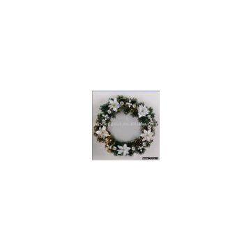 christmas garland ,christmas wreath ,XMAS wreath ,artificial wreath