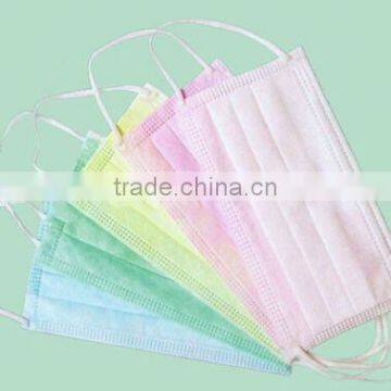 Non Woven 3-layer PP Surgical Disposable Standard Ventilated Face Mask in Stock