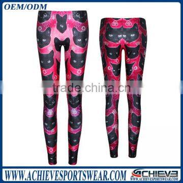 wholesale custom polyester spendex dry fit brand name leggings, women fitness legging pants