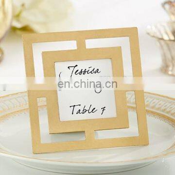 Classic Gold Frame metal mini card holder frame favors