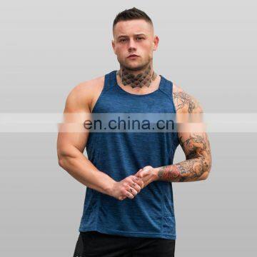 mens soft sports vest polyester spandex custom gym tank top