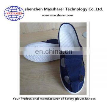 Factory Wholesale white esd shoes canvas PU sole esd cleanroom shoes