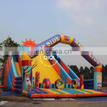 2017 new design giant inflatable bouncer/inflatable slide for commercial use