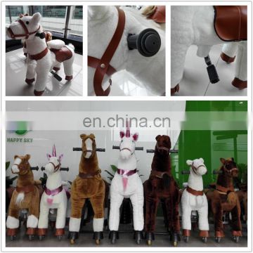 New arrival!!!HI CE ride on animal toys for kids,pony ride on animal with high quality