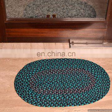 Ethnic Designer Braided Door Mat Handmade Rug/Carpet Reversible Embroidered Door Mat