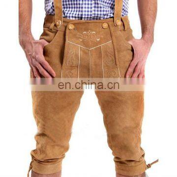 NEW MENS BAVARIAN LEDERHOSEN BROWN