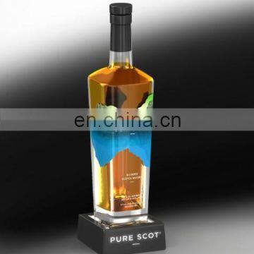 led illuminated vodka bottle display/ bottle glorifier display