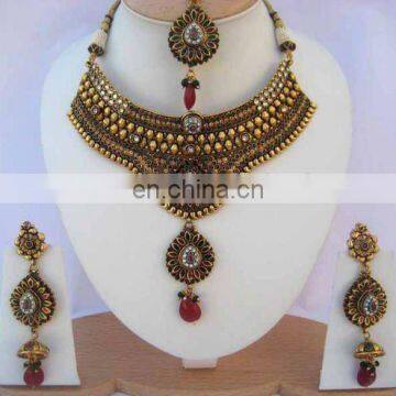 INDIAN EXCLUSIVE BOLLYWOOD BRIDAL JEWELRY SET