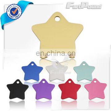 Star Pet Tags in Many Color