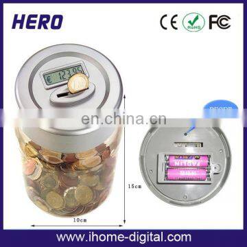 Hot selling OEM/ODM large coin counter jar