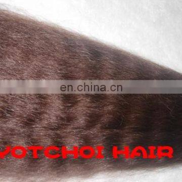 2015 Wholesale High Quality Remy Dark Chocolate Brown Double Drawn Hair For Brazilian Human Hair Extension photo-3