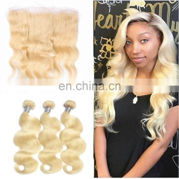 2017 Hot Selling Virgin Brazilian Hair Blonde Lace Frontal