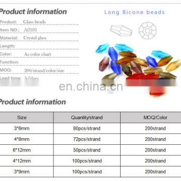 Decorative Hole Bead Clothing Scattered Beads for Clothing Bags Garment Jewelry Making Bicone photo-4
