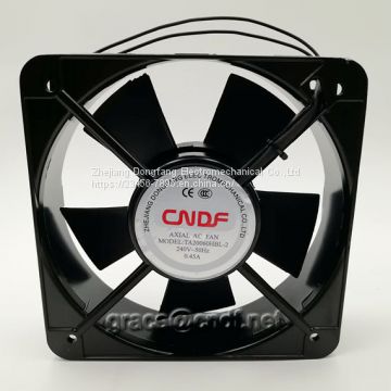 CNDF made in china factory with competive price cooling fan 200x200x60mm 8inch ac cooling fan TA20060HBL-2