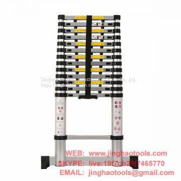 4.1m Aluminum Telescopic Ladder With Finger Gap And Stabilize Bar