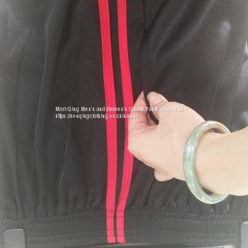 Two Bars of Men's Sports Trousers With Suede and Corset Slacks. photo-3