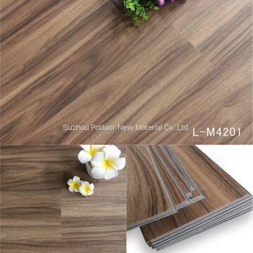 PVC flooring sheet tiles slotted click lock 4.2mm thickness 0.3mm wear layer