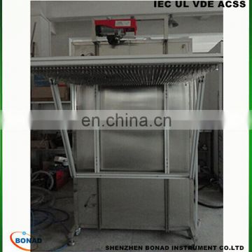 Vertical drips test device IPX1 IPX2 iec60335 iec60529 rain spray test