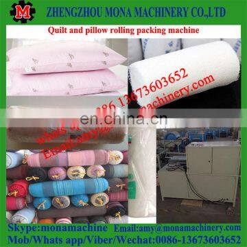 Good Reputation Supplying Pillow Coiling Rolling Packing Machine/ Blanket Packing Coiling Machine With Good Price photo-6