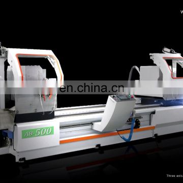 230mm big size aluminum profile CNC Automatic double head cutting saw machine