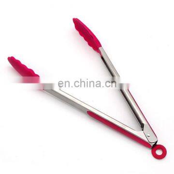 Heat Resistant Kitchenware BBQ Silicone Tongs for Cooking