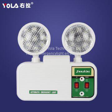 Chargeable led emergency lighting twin spot fire emergency lights