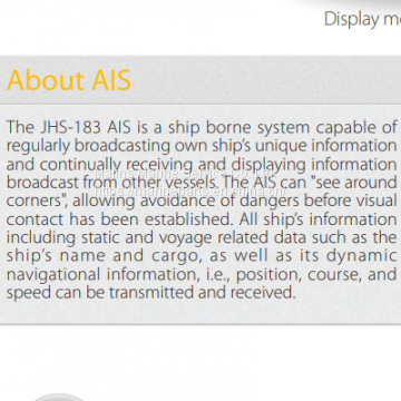 JRC JHS-183 AIS