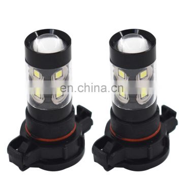 2x 100W 5202 H16 6000K Xenon White LED Fog Lights Driving Bulbs For Dodge