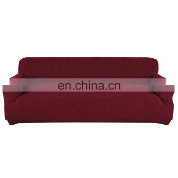 Polyester Fabric Couch Covers Spandex Material 4 Seater Fashion WaterProof Set Red Sofa Cover Stretch Elastic for pet