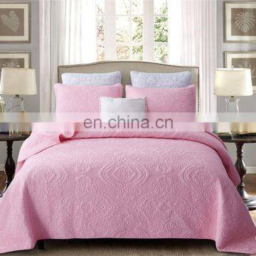 2020 New Design 100% Cotton Reactive Printing Comfortable Three-piece Luxury Bed Cover Sets photo-3