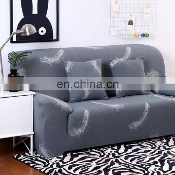 High Stretch Digital Print Spandex Loveseat Sofa Cover photo-2