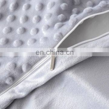 Chinese Style Latest 100% Microfiber Soild Color Winter Bed Flannel Duvet Cover Set photo-5