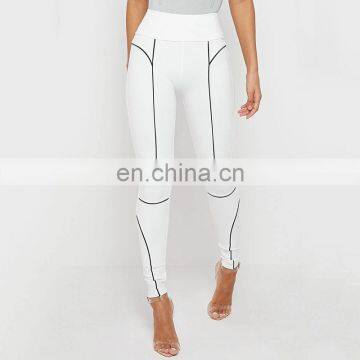 LAITE TR2017 Ins Hot Sales Women New Styles Fashion Stripe Sexy Pants Ladies Reflection Bodycon Trousers Women Clothing photo-5