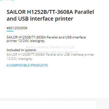 SAILOR H1252B/TT-3608A Parallel and USB interface printer