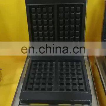 baking equipment industrial waffle iron with 2 pcs rectangle waffle maker machine for sale