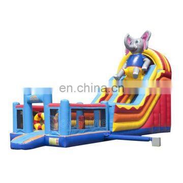 Inflatable Elephant Slide Kids Jumping Castle Slide Outdoor Playground