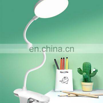 2020 Hot Sales Usb Power Supply Clip Desk Lamp Brightness Adjustable Touch Table Lamp photo-5