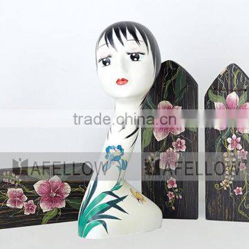 Window Dispaly RetroStyle Mannequin Head Plastic Female Realistic Head Manikin,Wholesale Cheaper Head Mannequin, H1103 photo-2