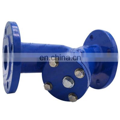 Bundor Cast iron Y Type Strainer ductile iron GL41H DN15-600 y-strainer