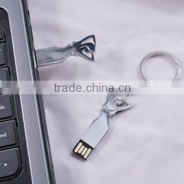 OEM High quality and beautiful art human body metal mini usb flash drive