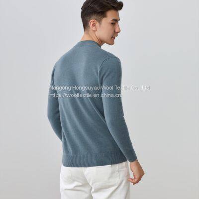 Men's Jumper Thick Winter Cashmere Knitted Sweater /Half Collar Jumpers Sweater photo-3
