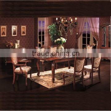 Home dining table set,European classical wooden dining table and chair