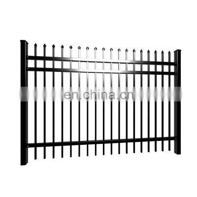 2021 new style steel tubular fence metal fence wrought iron fence for sale