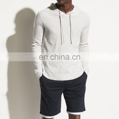 2021 Fashion New Arrival fashion  beige 100% cotton custom fitness man gym hoodies 2021