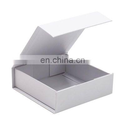 Small Square Plain White Folding Magnet Gift Box for Small Gift Packaging photo-5